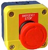 Emergency Stop Button Complete in Enclosure
